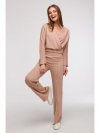 BeWear B292 Bluza z kopertowym dekoltem - mokka