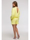 BeWear B293 Bluza z otwartymi plecami - cytrynowa