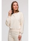 BeWear B293 Bluza z otwartymi plecami - waniliowa