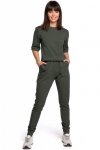 BeWear B104 Kombinezon z dekoltem na plecach - khaki