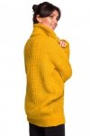 Be Knit BK030 Długi sweter z golfem - miodowy