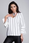 Julimex Ramiączko ozobne Lady Boss Collet Białe