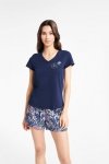 Henderson Ladies Piżama Bluebird 40621-59X Granatowa