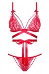 Obsessive Lovlea set bielizna nocna komplet biustonosz + figi