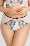 Gorsenia K841 Black-White bielizna majtki figi