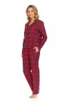 Doctornap Piżama damska PM 7125 red check