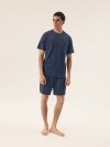 Esotiq-Henderson Piżama męska Shore 42601 niebieska