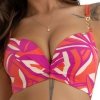 Kris line Biustonosz kąpielowy Twist brassiere róż-pomar.