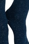 Noviti Skarpety SB 012 W 04 lurex granatowo-srebrne