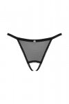 Obsessive Figi stringi otwarte Celia Noir czarne
