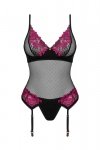 Obsessive Gorset i stringi Rosenty milticoloured