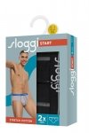 Sloggi Slipy Start Midi 2-pak czarne
