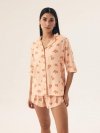 Piżama Henderson Ladies 42686 Naranja kr/r S-2XL rozpinana