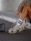 Skarpety Milena 0200-127 Dwa Cętkowane Paski 37-41