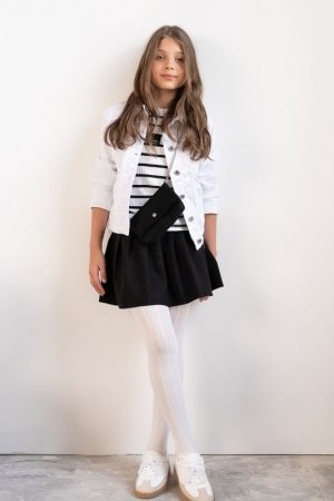 KNITTEX "Dziecięce rajstopy z wypukłym, geometrycznym wzorem TRESSA JUNIOR DR2522"