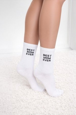 MILENA Skarpetki damskie BEST MOM EVER 0200.238