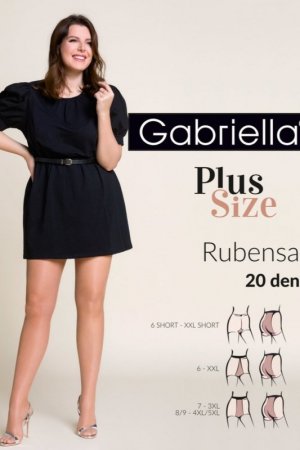 GABRIELLA Rajstopy RUBENSA 5-SHORT XXL