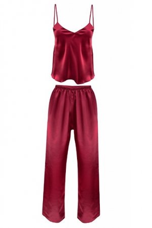D Karen KOMPLET IGA SATYNA BORDO