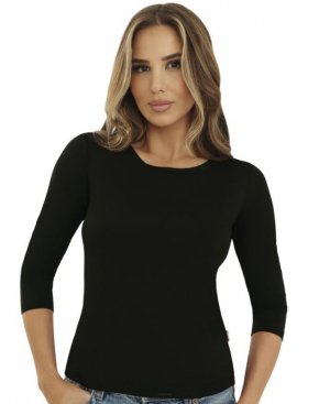 Emili BLUZKA EMILI INA PLUS CZARNY