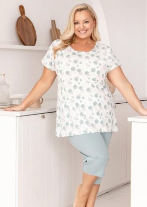 Regina PIŻAMA REGINA DAMSKA 730 ZIELONY XXL-3XL