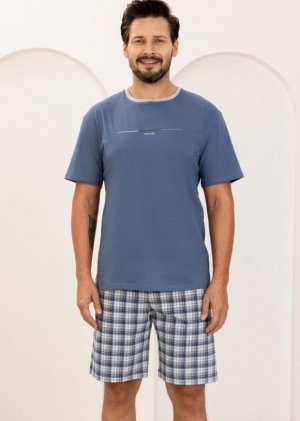 Regina PIŻAMA REGINA MĘSKA 502 NIEBIESKI XXL-3XL