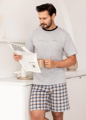 Regina PIŻAMA REGINA MĘSKA 502 J MELANGE
