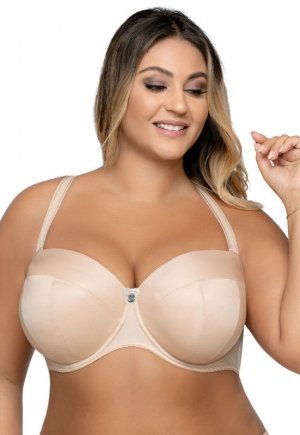 AVA BIUSTONOSZ AV 1787 STRAPLESS MAXI BEŻ