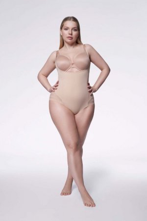 Julimex Body 119 Mesh Body Open Biust Naturalne