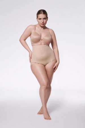 Julimex Figi 141 Mesh High-Waist Panty Naturalne