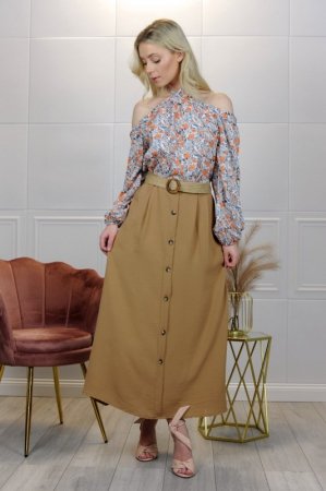Merribel Spódnica Lulineta Camel