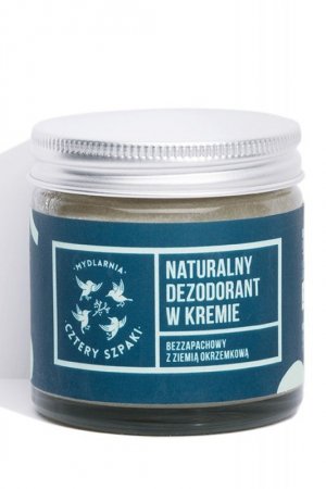 Mydlarnia Cztery Szpaki Dezodorant w kremie bezzapachowy kosmetyki do ciała dezodorant