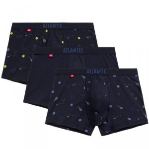 Atlantic Bokserki 050 3-pak gra/gra/gra