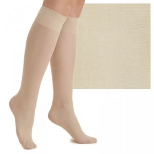 Gabriella Podkolanówki bezuciskowe lycra 500 15 den caramel