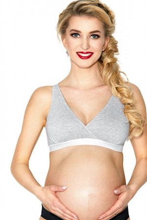 Mitex Biustonosz do karmienia Lilly szary