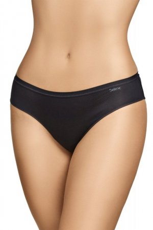 Selene 400 BIKINI Dwupak klasycznych bawełnianych fig , negro-czarne