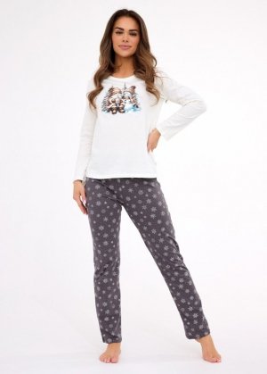 Piżama Cornette 855/428 Friends dł/r Christmas S-2XL damska