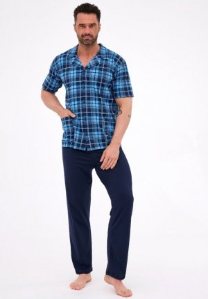 Piżama Cornette 318/58 kr/r 3-5XL męska rozpinana