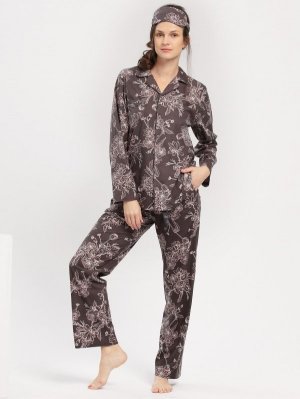 Piżama Key LNS 817 B24 2XL-3XL rozpinana damska