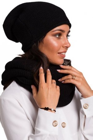 Be Knit BK044 Czapka smerfetka - czarna - WYSYŁKA 24H