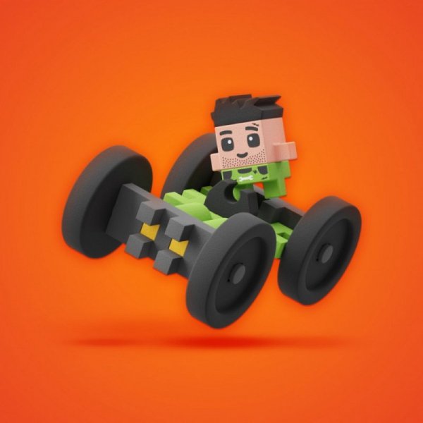 Marioinex Klocki konstrukcyjne Mini Waffle - Saszetka - WYSYŁKA 24H