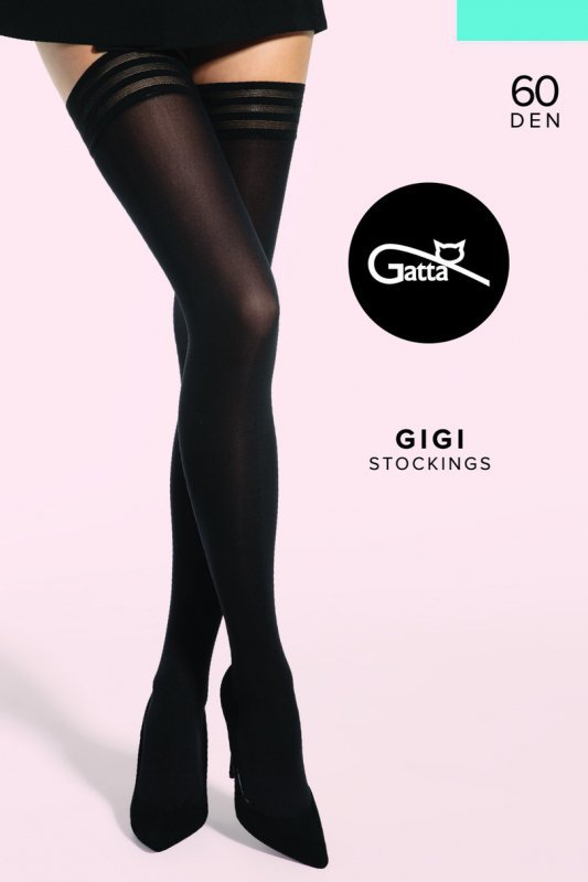 GATTA GIGI - Pończochy z koronką gładkie 60 DEN