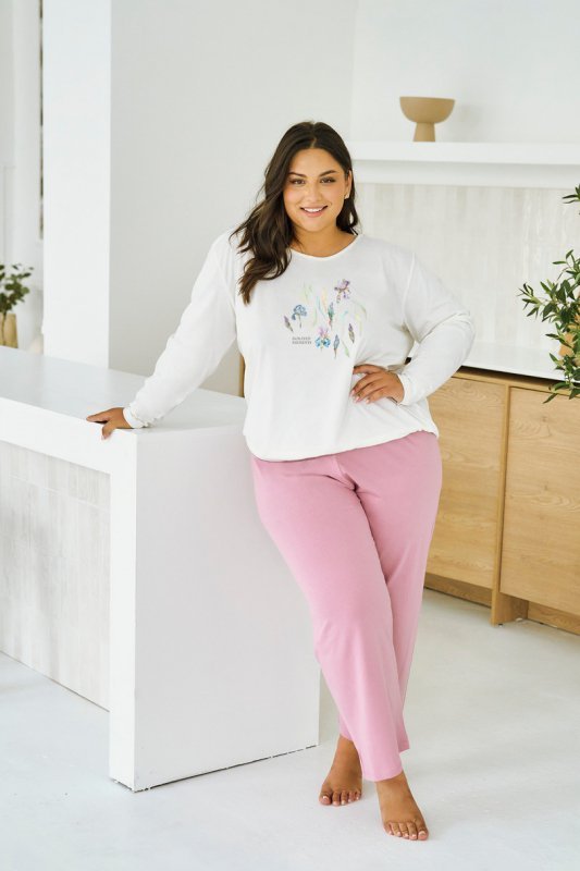 TARO 3470 PIŻAMA DAMSKA DŁUGA MONICA 2XL-4XL