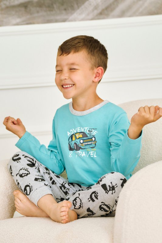 TARO 3496 PIŻAMA CHŁOPIĘCA DŁUGA BENN 122-140