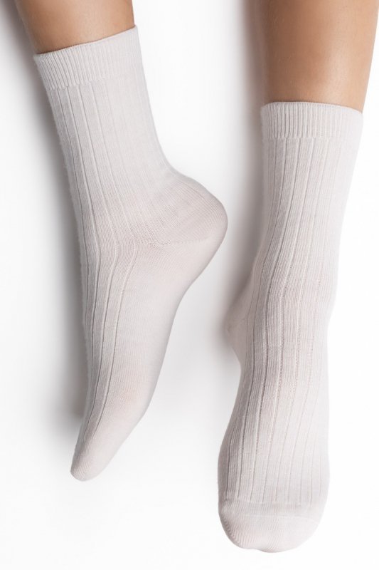STEVEN Skarpety dziecięce MERINO WOOL prążek 130