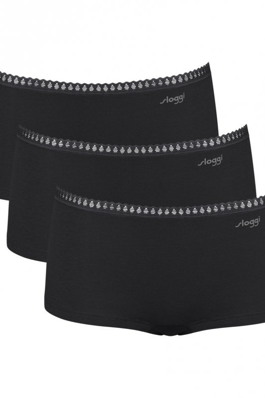 SLOGGI FIGI SLOGGI GO CRUSH SHORT 3PACK CZARNE
