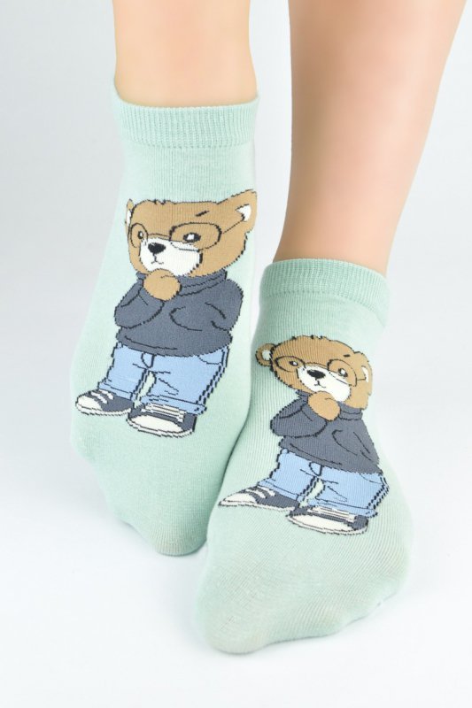 NOVITI STOPKI BAWEŁNIANE MISIE ST113