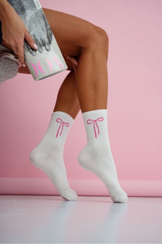 MILENA Skarpetki damskie Kokardka 0200.223