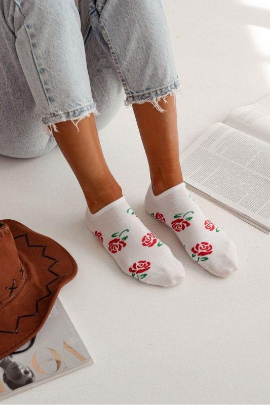 MILENA Stopki damskie Róże 1146.079