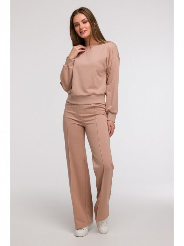 BeWear B293 Bluza z otwartymi plecami - mokka