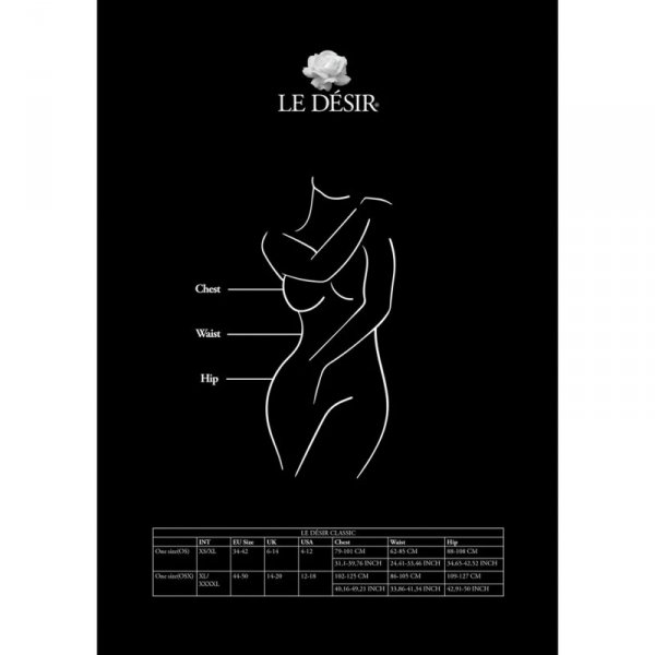 Le Désir Garterbelt Stockings with Lace Top - Plus Size